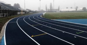 SEREGNO (MB) - Lavori di realizzazione della pista di atletica delo stadio Ferruccio Trabattoni